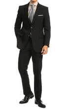 Load image into Gallery viewer, PL1969 Mens Black Slim Fit 2pc Suit - Ferrecci USA