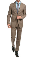 Load image into Gallery viewer, Mason Sand Men's Premium 2 Piece Wool Slim Fit Suit - Ferrecci USA