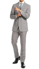 Load image into Gallery viewer, Windsor Light Grey Slim Fit 2pc Suit - Ferrecci USA