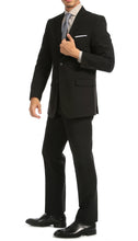 Load image into Gallery viewer, PL1969 Mens Black Slim Fit 2pc Suit - Ferrecci USA