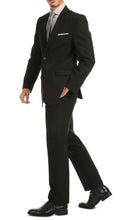 Load image into Gallery viewer, PL1969 Mens Black Slim Fit 2pc Suit - Ferrecci USA
