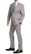 Load image into Gallery viewer, Windsor Light Grey Slim Fit 2pc Suit - Ferrecci USA