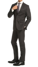 Load image into Gallery viewer, Windsor Charcoal Slim Fit 2 Piece Suit - Ferrecci USA