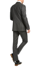 Load image into Gallery viewer, Mason Heather Grey Men's Premium 2 Piece Wool Slim Fit Suit - Ferrecci USA