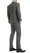 Load image into Gallery viewer, PL1969 Mens Heather Grey Slim Fit 2pc Suit - Ferrecci USA
