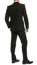 Load image into Gallery viewer, PL1969 Mens Black Slim Fit 2pc Suit - Ferrecci USA