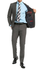 Load image into Gallery viewer, PL1969 Mens Heather Grey Slim Fit 2pc Suit - Ferrecci USA