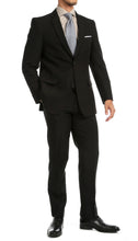 Load image into Gallery viewer, PL1969 Mens Black Slim Fit 2pc Suit - Ferrecci USA