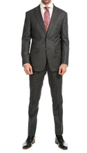 Load image into Gallery viewer, Mason Heather Grey Men's Premium 2 Piece Wool Slim Fit Suit - Ferrecci USA