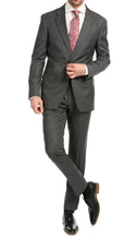 Load image into Gallery viewer, Mason Heather Grey Men's Premium 2 Piece Wool Slim Fit Suit - Ferrecci USA