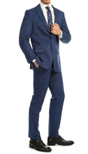Load image into Gallery viewer, Windsor Indigo Slim Fit 2pc Suit - Ferrecci USA