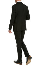 Load image into Gallery viewer, Mason Black Men's Premium 2 Piece Wool Slim Fit Suit - Ferrecci USA