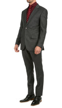 Load image into Gallery viewer, Mason Charcoal Men's Premium 2 Piece Wool Slim Fit Suit - Ferrecci USA