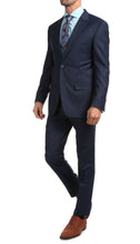 Load image into Gallery viewer, Mason Navy Men's Premium 2pc Premium Wool Slim Fit Suit - Ferrecci USA