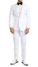 Load image into Gallery viewer, Ferrecci Men's Reno White Slim Fit Shawl Lapel 2 Piece Tuxedo Suit Set - Ferrecci USA