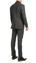 Load image into Gallery viewer, Mason Charcoal Men's Premium 2 Piece Wool Slim Fit Suit - Ferrecci USA