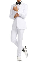 Load image into Gallery viewer, Ferrecci Men's Reno White Slim Fit Shawl Lapel 2 Piece Tuxedo Suit Set - Ferrecci USA