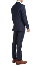 Load image into Gallery viewer, Mason Navy Men's Premium 2pc Premium Wool Slim Fit Suit - Ferrecci USA