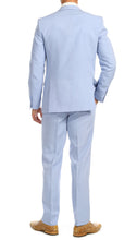 Load image into Gallery viewer, Paul Lorenzo Men's Sky Blue 2 Button Notch Lapel Slim Fit 2 Piece Suit - Ferrecci USA