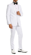 Load image into Gallery viewer, Ferrecci Men's Reno White Slim Fit Shawl Lapel 2 Piece Tuxedo Suit Set - Ferrecci USA