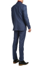 Load image into Gallery viewer, Mason Slate Men's Premium 2 Piece Wool Slim Fit Suit - Ferrecci USA