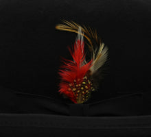 Load image into Gallery viewer, Premium Wool Black Derby Bowler Hat - Ferrecci USA