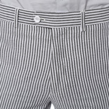 Load image into Gallery viewer, Premium Comfort Cotton Slim Black Seersucker 2 Piece Suit - Ferrecci USA