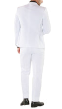 Load image into Gallery viewer, Paul Lorenzo Mens White Slim Fit 2 Piece Suit - Ferrecci USA