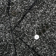 Load image into Gallery viewer, Men's Chicago Slim Fit Black & White Spotted Notch Lapel Suit - Ferrecci USA