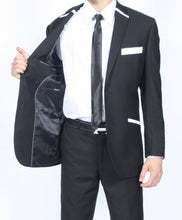 Load image into Gallery viewer, The JerseyBoy Black White Slim Fit Mens Blazer - Ferrecci USA
