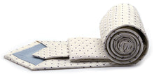 Load image into Gallery viewer, Mens Dads Classic Beige Geometric Pattern Business Casual Necktie & Hanky Set K-3 - Ferrecci USA