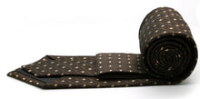 Load image into Gallery viewer, Mens Dads Classic Brown Geometric Pattern Business Casual Necktie & Hanky Set KO-9 - Ferrecci USA