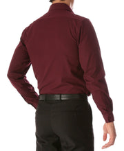 Load image into Gallery viewer, Leo Burgundy Mens Slim Fit Cotton Shirt - Ferrecci USA