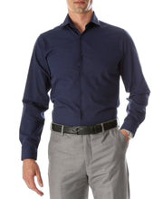 Load image into Gallery viewer, Leo Navy Mens Slim Fit Shirt - Ferrecci USA