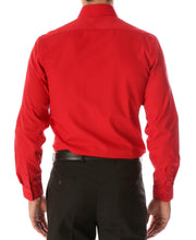 Load image into Gallery viewer, Leo Red Mens Slim Fit Cotton Shirt - Ferrecci USA