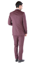 Load image into Gallery viewer, Ferrecci Luna 3 Piece Slim Fit Bugundy Peak Lapel Tuxedo - Ferrecci USA