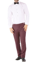 Load image into Gallery viewer, Ferrecci Luna 3 Piece Slim Fit Bugundy Peak Lapel Tuxedo - Ferrecci USA