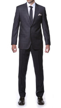 Load image into Gallery viewer, Lincoln Charcoal 2Piece Slim Fit Plaid Suit - Ferrecci USA