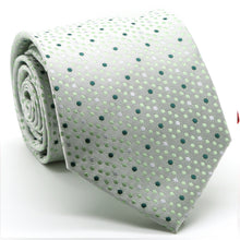 Load image into Gallery viewer, Mens Dads Classic Green Dot Pattern Business Casual Necktie & Hanky Set M-11 - Ferrecci USA