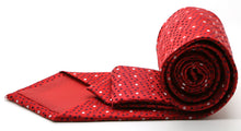 Load image into Gallery viewer, Mens Dads Classic Red Dot Pattern Business Casual Necktie & Hanky Set M-9 - Ferrecci USA