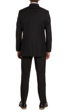 Load image into Gallery viewer, Mandarin Collar Suit - 2 Piece - Black - Ferrecci USA