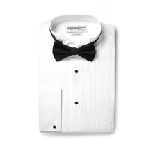 Load image into Gallery viewer, Ferrecci Men's Max White Regular Fit Wing Tip Collar Pleated Tuxedo Shirt - Ferrecci USA