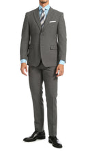 Load image into Gallery viewer, PL1969 Mens Heather Grey Slim Fit 2pc Suit - Ferrecci USA