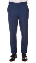 Load image into Gallery viewer, Morgan Slim Fit Blue Plaid 2 Piece Suit - Ferrecci USA