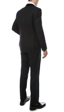 Load image into Gallery viewer, Noir Black Slim Velvet Peak Lapel 2 Piece Tuxedo - Ferrecci USA