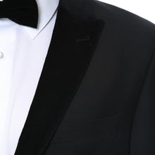 Load image into Gallery viewer, Noir Black Slim Velvet Peak Lapel 2 Piece Tuxedo - Ferrecci USA