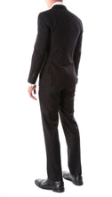 Load image into Gallery viewer, Oslo Black Notch Lapel 2 Piece Slim Fit Suit - Ferrecci USA