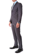 Load image into Gallery viewer, Oslo Charcoal Notch Lapel 2 Piece Slim Fit Suit - Ferrecci USA