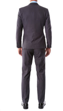 Load image into Gallery viewer, Oslo Charcoal Notch Lapel 2 Piece Slim Fit Suit - Ferrecci USA