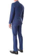 Load image into Gallery viewer, Oslo Indigo Blue Slim Fit Notch Lapel 2 Piece  Suit - Ferrecci USA